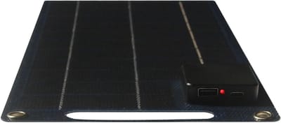 Draagbaar Zonnepaneel - 100W Oplader - Outdoor Energie - Waterdicht Duurzaam - 34 x 18 cm - Zwart