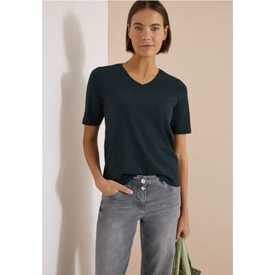 Basic Shirt met V-hals
