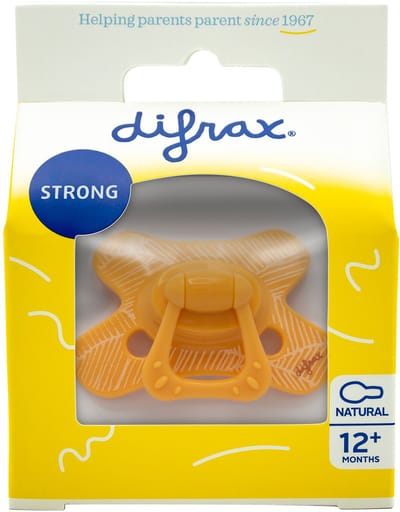 Difrax Fopspeen Natural 12+ mnd Apricot Veins