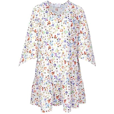 Mucho Gusto Dress Chamonix Ecru Maat: S | Midi Jurken Outlet | Dames | Ecru
