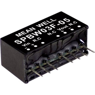 MEAN WELL SPBW03G-15 DC/DC-convertermodule 200 mA 3 W Aantal uitgangen: 1 x Inhoud 1 stuk(s)
