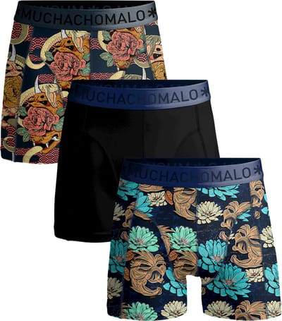 Muchachomalo - 3-pack boxershorts heren- Leafs Lick it