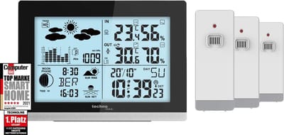 Draadloos Weerstation met Binnen- en Buitenmodule en Weersvoorspelling