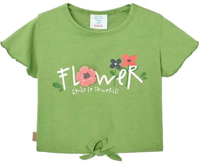Boboli 228079 T-shirt Met Korte Mouwen Groen 6 Months Meisjes