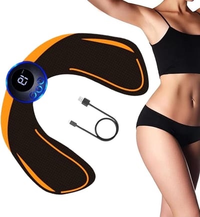 Heup Trainer - Bil Trainer - Spierversteviging - 19 Trainingsmodi - 25.5 x 20.5 cm - Zwart