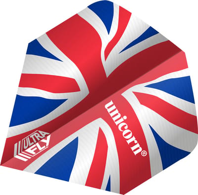 Unicorn Ultrafly Union Jack Wave Big Wing - Dart Flights