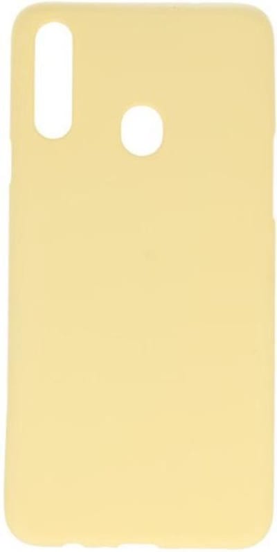 Hoesje Geschikt voor de Samsung Galaxy A20s - Backcover Color Telefoonhoesje - Geel
