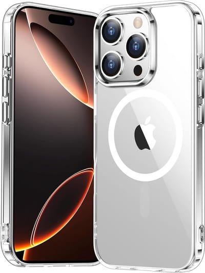 Hoesje Geschikt voor iPhone 16 Pro Max Hoesje - Silicone case Geschikt voor MagSafe hoesje - Transparant