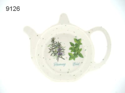 Theetipje Herb Garden – 10 x 13 cm – Melamine – Theepot Vorm – Lesser & Pavey