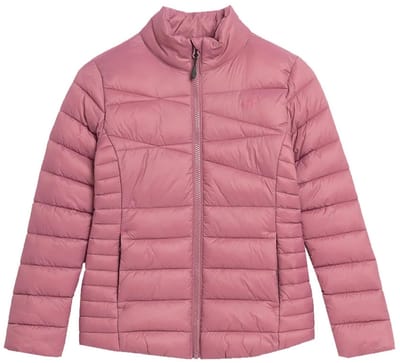 4F Kinder Winterjas Gewatteerd Roze Maat 122 - Stijlvol & Warm voor Koude Dagen