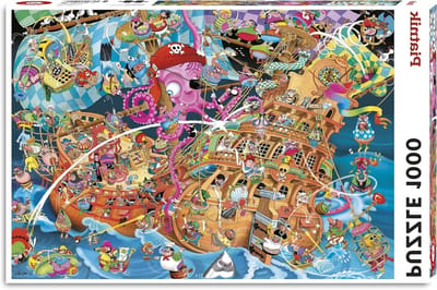 Puzzel 1000 stukjes - Jigsaw Puzzel - Ontspanning en Decoratie - Uniek Cartoon Ontwerp - 68 x 48 cm - Roze