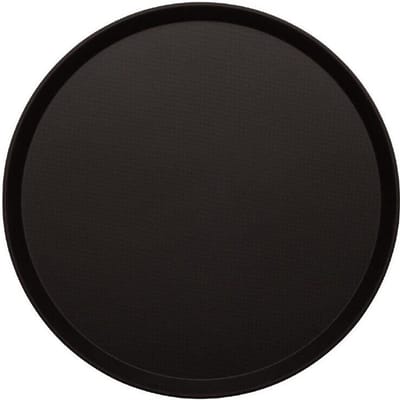 Cambro Treadlite Rond Antislip Glasvezel Dienblad Zwart 40,5cm DB004