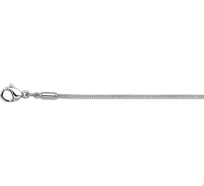 The Jewelry Collection Ketting Slang 1,5 mm - Staal