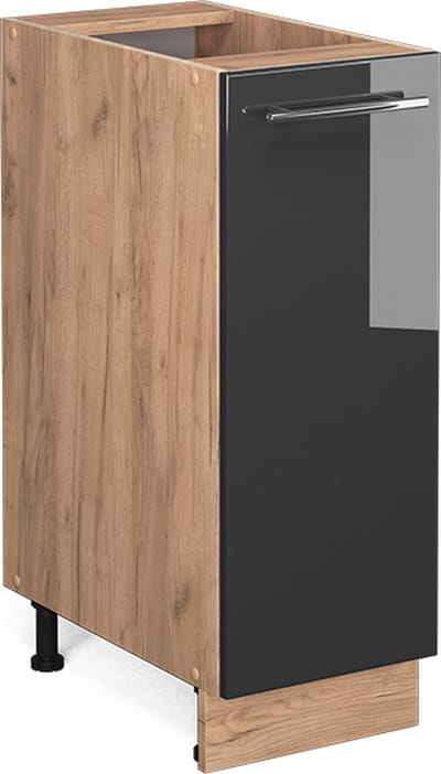 Vicco Fame-Line Apotheekkast – 30 cm zonder werkblad Antraciet Hoogglans