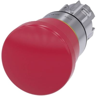 Siemens 3SU1050-1HA20-0AA0 Noodstopschakelaar, Paddestoelschakelaar Voor noodstop IP67/IP69 1 stuk(s)
