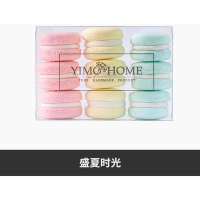 9 Stuks Nep Macaron Taart Model Simulatie Snoep Figuur Huis Raam Decoratie Diy Knutselen Kinderen Schieten Po Props 3.3cm 9pcs