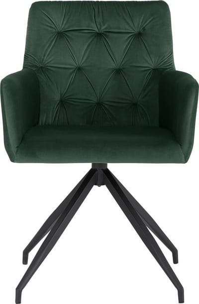 Ashley-Eetkamerstoel - Set van 2 - Donkergroen PU