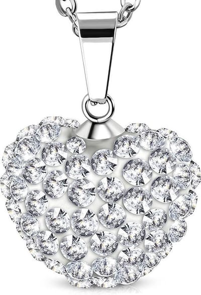 Montebello Ketting Kady - 316L Staal - Hart - 13x15mm - 45cm