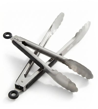 BARDI 2 Delige Premium RVS Keukentang- Multifunctionele Keukentang set 23CM & 30CM - Vleestang - Serveertang - Salade Tang - Tangenset - keuken tangen - Hittebestendig & Vaatwasserbestendig.