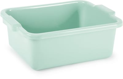 Plasticforte afwas en schoonmaak Teil - Rechthoek model - kunststof - 11 liter - 40 x 30 x 14 cm - groen - spoelbak
