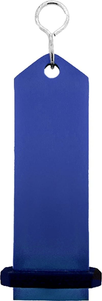 CombiCraft Bumerang hotel sleutelhanger blauw - 100 x 30 mm - 5 stuks