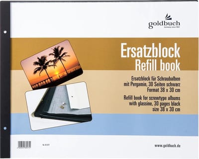 GOLDBUCH GOL-83077 aanvulbladen zwart 38/30 voor schroefalbums Bella Vista