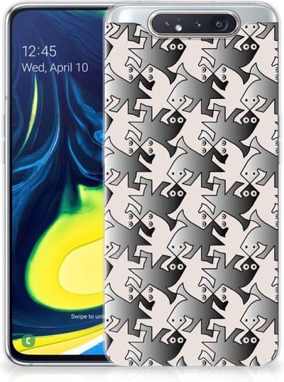 Samsung Galaxy A80 TPU Hoesje Salamander Grey