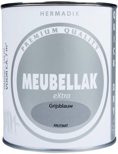 Hermadix Meubellak eXtra - Dekkend - Krijtmat Grijsblauw