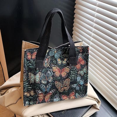 Middelgrote schoudertas voor dames Nieuwe ins canvas tas niche luie stijl tote tas klasse pendeltas gray