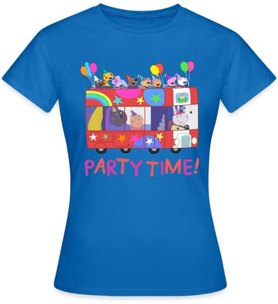 Peppa Pig Design Party Time Met Peppa T-Shirt Dames