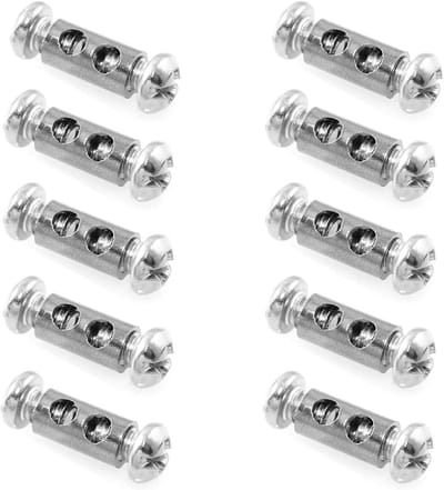 Dailygoods- Kabelklem Set van 10 - Draadkabelklem - Roestvrij Staal - Bevestiging voor Staalkabels - Eenvoudig te Installeren - Snelverstelling - Kabelbevestiging
