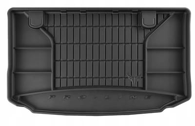 FROGUM TM Kofferbakmat - Geschikt voor KIA Venga (2009-2019) - Bovenste laadvloer - TPE Rubber - Zwart