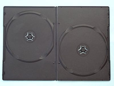 Allecto - DVD Case - Verpakking van 100 Stuks - Dubbel formaat - Zwart - Ideaal voor opslag - Geschikt voor DVD's - Kleur zwart