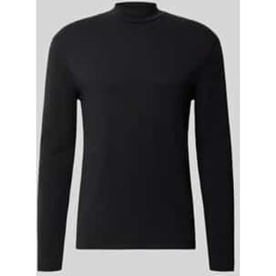 Shirt met lange mouwen met opstaande kraag model 'MORITZO'