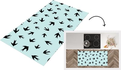 Keukenloper - Loper keuken - Zwaluwen - Vliegen - Patronen - 120x60 cm - Keukenloper vinyl