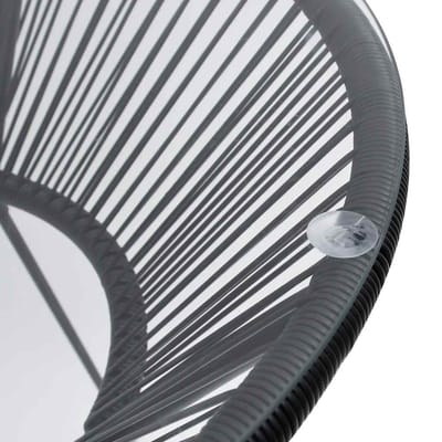 vidaXL - Tuintafel - Ø70x74 - cm - rattan - en - glas - zwart