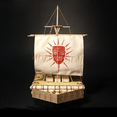 Nidale Model Schaal 116 Klassiek Noorwegen Bamboe Vlot Houten Model Oude Kon Tiki Origineel Vlot gray