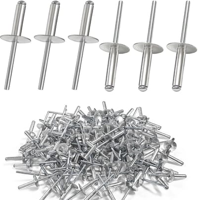 120 Popklinknagels Koepelkop Zilver - Blindklinknagels 4,8 x 20 mm