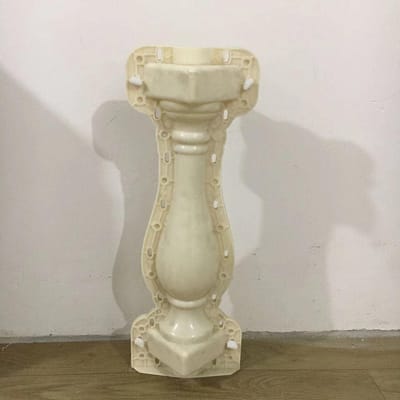 Balkon Reling Mal - Beton Vorm - Buitenmuur Decoratie - Lichtgewicht Hoge Sterkte - 60cm - Wit