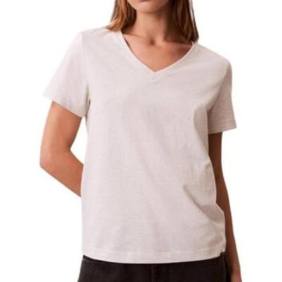 Calvin Klein Archive Jersey V-neck Tee Ba01 Grey Heather Taglia: S | Maglie Sportivi Outlet | Donna | Grigio