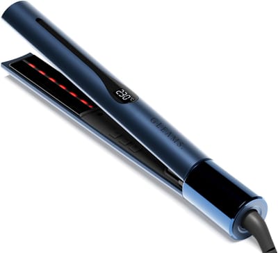 Gleams® - Stijltang - Krultang - Infrarood - Titanium Toermalijn & drijvende platen - PTC verwarming - 10 sec - 9 standen - Dual voltage - Automatische uitschakeling