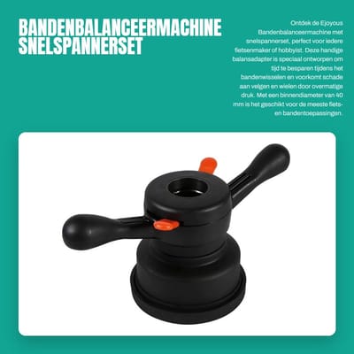 Dailygoods - Bandenbalanceermachine - Snelspannerset - Tijdbesparend - 40mm Binnendiameter - Bandenwisselgereedschap - Geschikt voor fiets- en bandent...