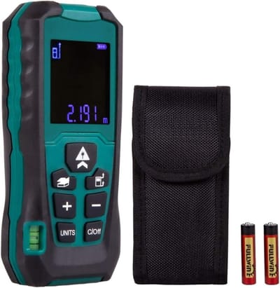 RONN® Lasermeter – Afstandmeter 50 Meter Bereik – Laser Meter Met Hoge Precisie – Turkooisgroen - 19cm x 13cm x 5cm