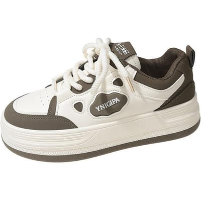 Schoenen met dikke zool Dames Lente en Herfst Veelzijdige Kleine Witte Schoenen Nieuwe Koreaanse Casual Sportschoenen 40 white