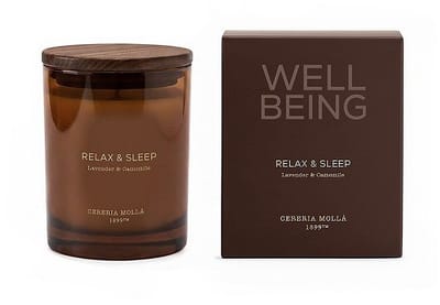 Well Being - RELAX & SLEEP - Geurkaars 230 gram - Lavender & Camomile - Cereria Mollà 1899 - NIEUW