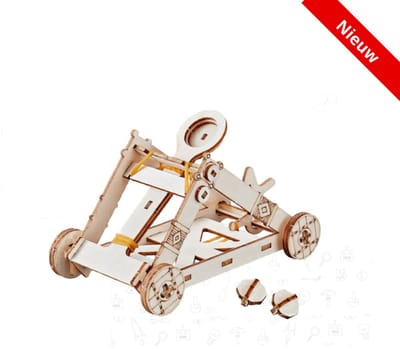 Kitcreatives- Bouwpakket STEM Katapult- Science Kit