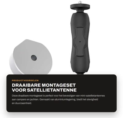Dailygoods - Draaibare Montageset voor Satellietantenne met Adapter