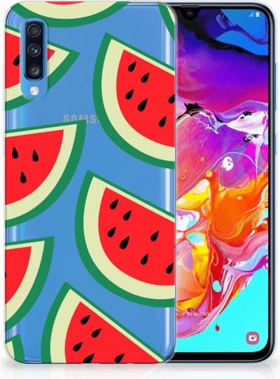 Samsung Galaxy A70 Siliconen Case Watermelons