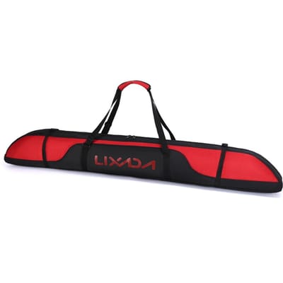 Sac de voyage pour Ski, sac de Snowboard en tissu Oxford avec bandoulière réglable noir/rouge