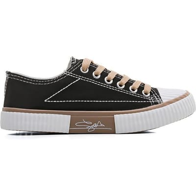 Biscuit Schoenen Low-top Canvas Schoenen Dames Lente Nieuw Veelzijdig Harajuku Studenten Board Schoenen 40 zwart